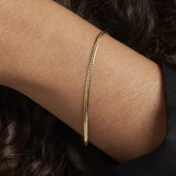 Bracelet Izel Maille Anglaise Or Jaune-Histoire d'Or New