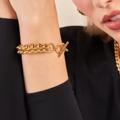 Histoire d'Or Bracelet Jackie Acier Jaune
