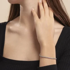 Bracelet Jany Maille Palmier Or Blanc-Histoire d'Or Hot