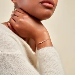 Bracelet Jardins D'hiver Plaqué Or Jaune Oxyde De Zirconium-Histoire d'Or Online