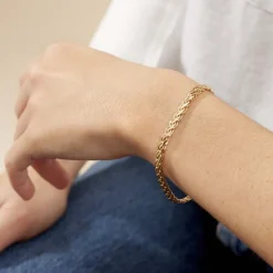 Bracelet Jayna Maille Palmier Or Jaune-Histoire d'Or Clearance