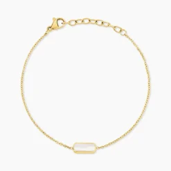 Bracelet Jazz Acier Jaune Nacre-Histoire d'Or Clearance