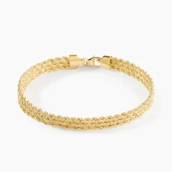 Bracelet Jerry Maille Corde 3 Rangs-Histoire d'Or New