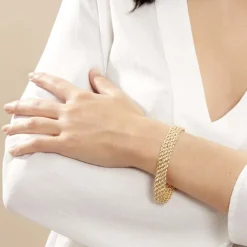 Bracelet Jerry Maille Corde 4 Rangs Or Jaune-Histoire d'Or Discount