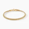 Histoire d'Or Bracelet Jerry Maille Corde 2 Rangs Or Jaune