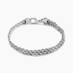 Histoire d'Or Bracelet Jerry Maille Corde 3 Rangs