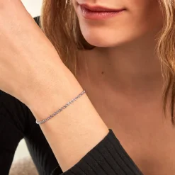 Histoire d'Or Bracelet Jerry Or Blanc Maille Corde