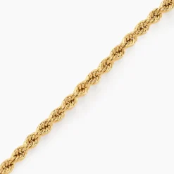 Bracelet Jerry Or Jaune Maille Corde-Histoire d'Or