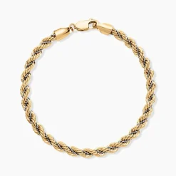 Bracelet Jerryenne Maille Corde Et Venitienne Or Bicolore-Histoire d'Or Outlet