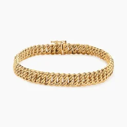Bracelet Jimmy Maille Americaine Or Jaune-Histoire d'Or Clearance