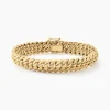 Bracelet Jimmy Maille Americaine Or Jaune-Histoire d'Or Discount
