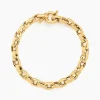 Bracelet Jodie Maille Jaseron Godronne Or Jaune-Histoire d'Or Outlet