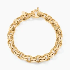 Histoire d'Or Bracelet Joice Maille Alternée Et Godronne
