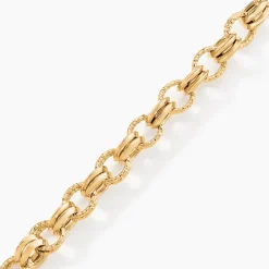 Histoire d'Or Bracelet Joice Maille Alternée Et Godronne