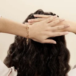 Bracelet Joice Maille Alternée Et Godronne Or Jaune-Histoire d'Or Online