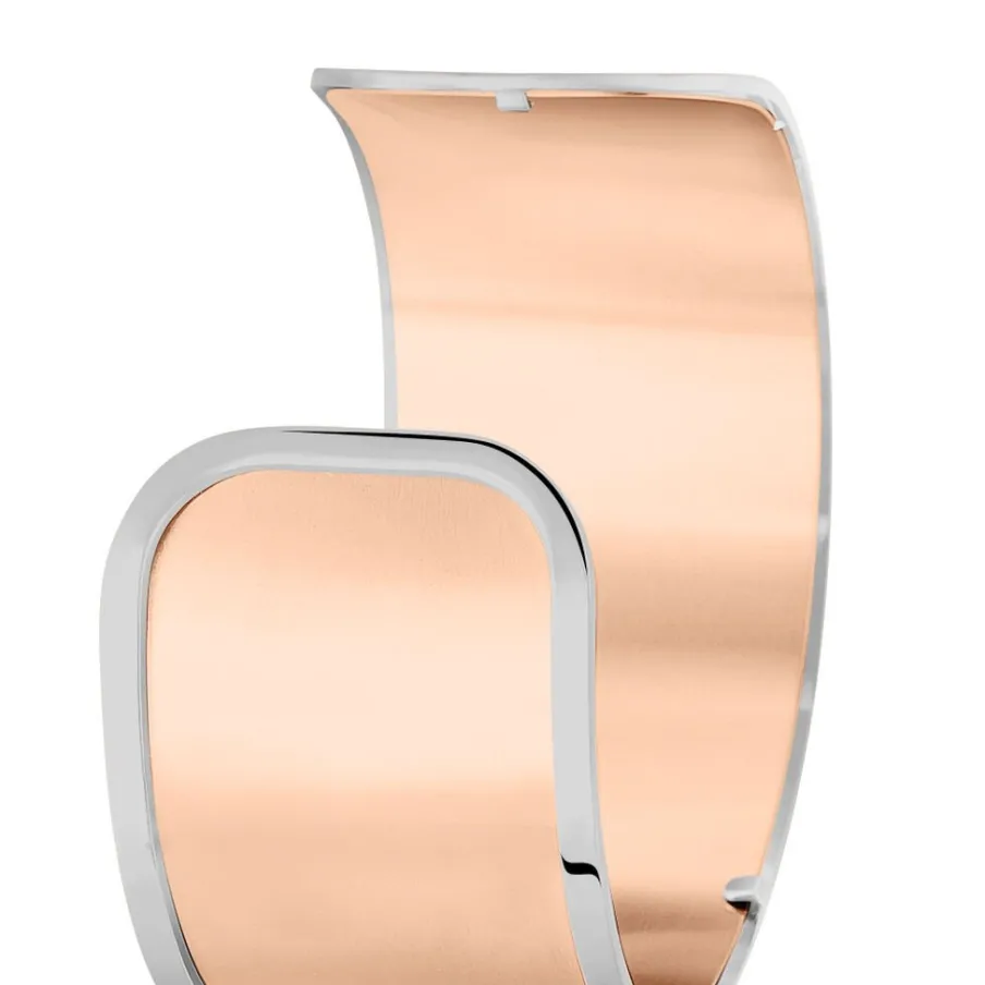 IMAGINE Bracelet Jonc Acier Blanc Strass