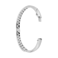 LAETIZIA Bracelet Jonc Andie Argent Blanc Oxyde De Zirconium