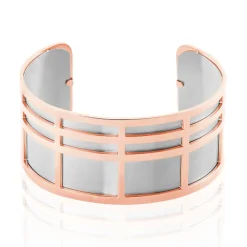 Bracelet Jonc Andria Acier Rose-IMAGINE New