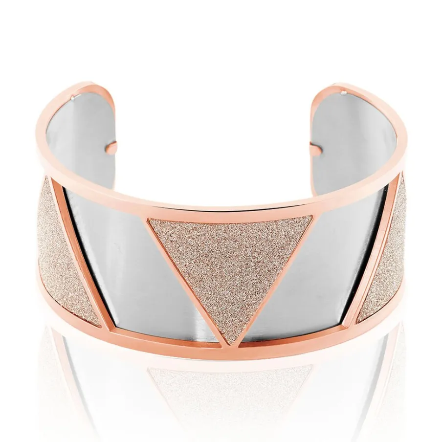 IMAGINE Bracelet Jonc Andrina Acier Rose