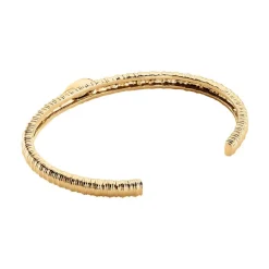 Bracelet Jonc Angelica Plaque Or Jaune Oxyde De Zirconium-Histoire d'Or Online