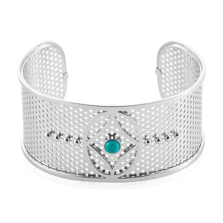 Bracelet Jonc Audreanne Acier Blanc Pierre De Synthese-IMAGINE Outlet