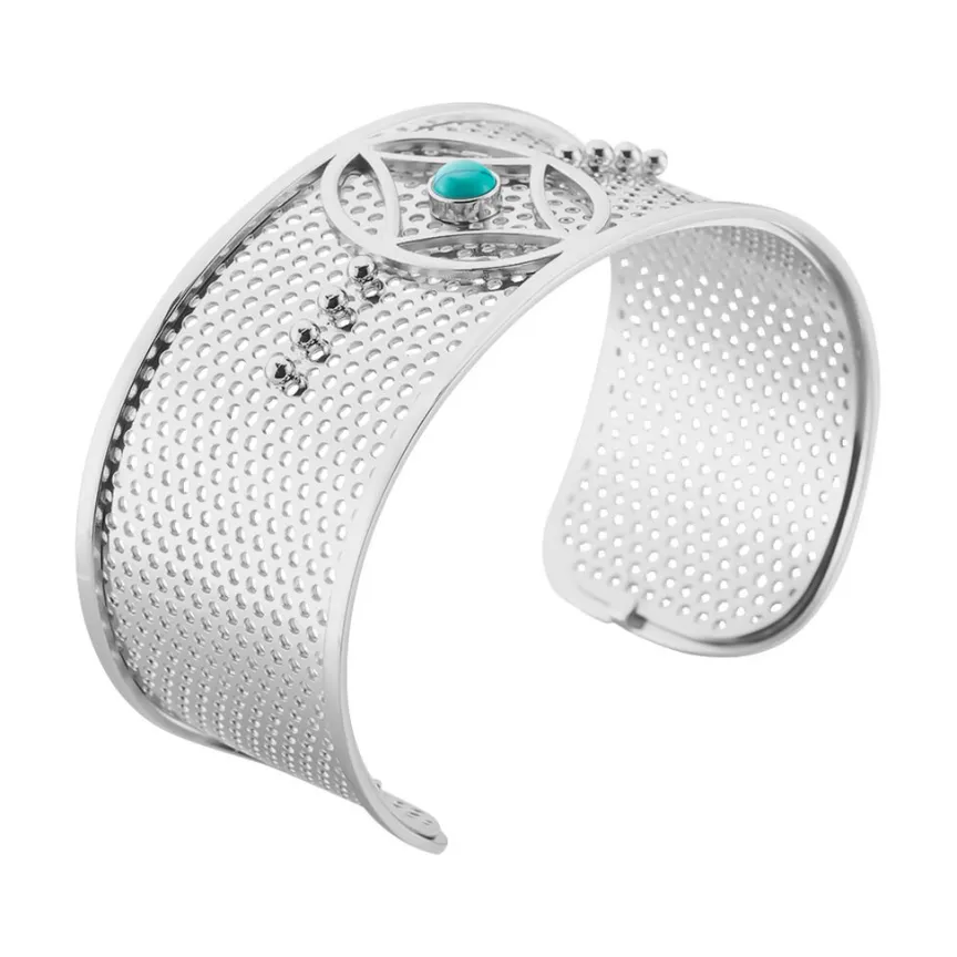 Bracelet Jonc Audreanne Acier Blanc Pierre De Synthese-IMAGINE Outlet