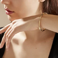 Histoire d'Or Bracelet Jonc Capucina Grec Or Jaune