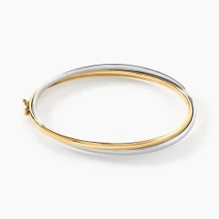 Bracelet Jonc Catalin 2 Fils Flexibles Or Bicolore-Histoire d'Or