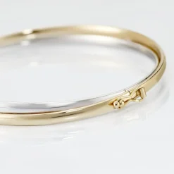 Bracelet Jonc Catalin 2 Fils Flexibles Or Bicolore-Histoire d'Or