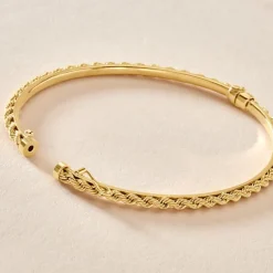 Histoire d'Or Bracelet Jonc Cordeline Or Jaune