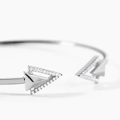 Bracelet Jonc Deva Argent Blanc Oxyde De Zirconium-Histoire d'Or New