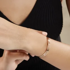 Histoire d'Or Bracelet Jonc Edmoneae Plaqué Or Jaune