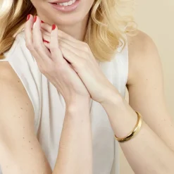 Bracelet Jonc Emiliaan Acier Jaune-Histoire d'Or Online