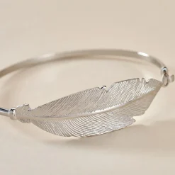 Histoire d'Or Bracelet Jonc Euriell Argent Blanc