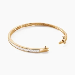 Histoire d'Or Bracelet Jonc Frieda Plaqué Or Jaune Oxyde De Zirconium