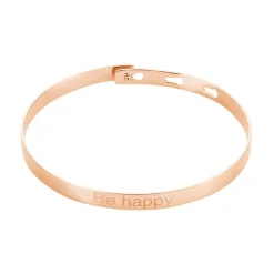 Histoire d'Or Bracelet Jonc Gravita Argent Rose