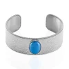 Bracelet Jonc Tiffany Acier Blanc Pierre De Synthese-IMAGINE Online