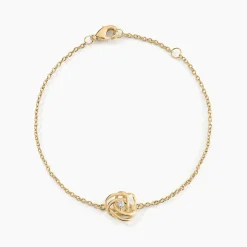 Histoire d'Or Bracelet Jonc Iwaki Plaqué Or Jaune Oxyde De Zirconium