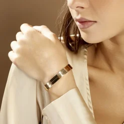 Bracelet Jonc Jeanne-lise Plaqué Or Jaune-Histoire d'Or Clearance