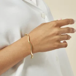 Bracelet Jonc Jennie Ondule Or Jaune-Histoire d'Or Discount