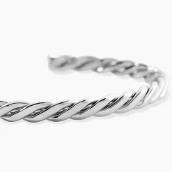 JOURDAN Bracelet Jonc Guilherme Acier Argenté