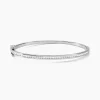 Bracelet Jonc Laurianne Argent Blanc Oxyde De Zirconium-Histoire d'Or Clearance