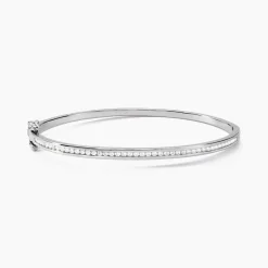 Bracelet Jonc Laurianne Argent Blanc Oxyde De Zirconium-Histoire d'Or Clearance