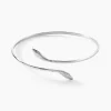 Histoire d'Or Bracelet Jonc Maisha Argent Blanc