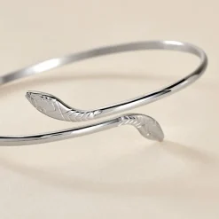 Histoire d'Or Bracelet Jonc Maisha Argent Blanc