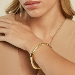 Histoire d'Or Bracelet Jonc Minya Acier Jaune