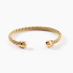 Bracelet Jonc Nelsie Plaqué Or Doré-Histoire d'Or Clearance