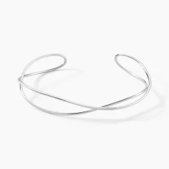 Histoire d'Or Bracelet Jonc Paros Argent Blanc