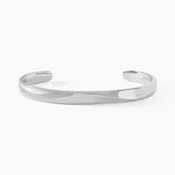 Histoire d'Or Bracelet Jonc Positano Acier Blanc