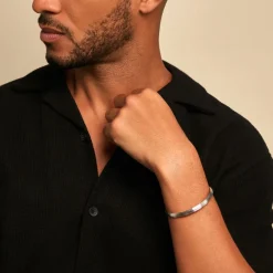 Histoire d'Or Bracelet Jonc Pulse Argent Blanc